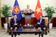越南外交部长裴青山会见东盟秘书长和文莱外交部第二部长